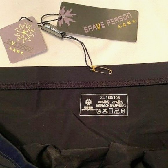 Brave Person Men's Swim Bikini Brief - Black (BP9791-BK) Contoured Pouch - Picture 6 of 13